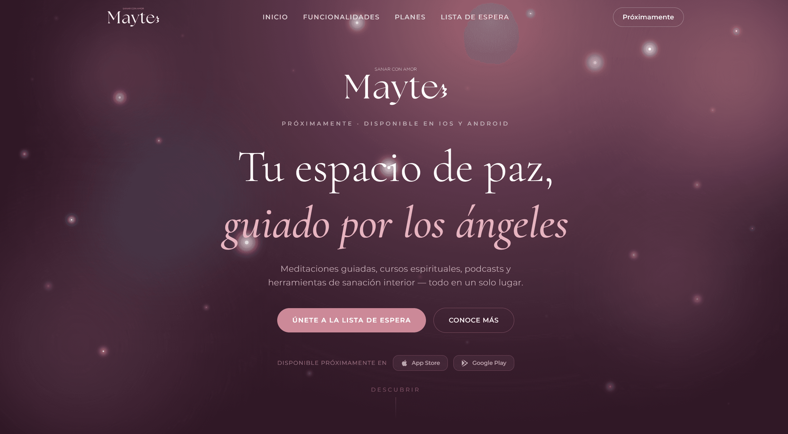 Sanar con amor - landing